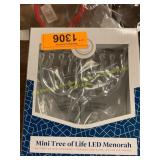 Mini Traditional LED Menorah & mini Tree Of Life Mini Traditional LED Menorah & mini Tree Of Life