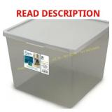 Your Zone Large Tinted Clear Storage Bin NO LID Your Zone Large Tinted Clear Storage Bin NO LID