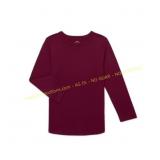 2 Ct. SizeXL WNation Boys Long Sleeve Tee, Maroon 2 Ct. SizeXL WNation Boys Long Sleeve Tee, Maroon