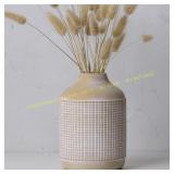 Zheart Terracotta Rustic Farmhouse Vase, 7.4 Inch Zheart Terracotta Rustic Farmhouse Vase, 7.4 Inch