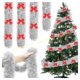 Xuelimei 59FT Christmas Hanging Tinsel Garland Xuelimei 59FT Christmas Hanging Tinsel Garland