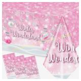 3ct GREHUMOR Snowflake Bell Pink Tablecloth 3 3ct GREHUMOR Snowflake Bell Pink Tablecloth 3