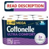 Cottonelle Ultra Comfort Toilet Paper, 12 Mega Cottonelle Ultra Comfort Toilet Paper, 12 Mega