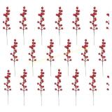 3ct WESAIL 20 Artificial Burgundy Red Berry Stems 3ct WESAIL 20 Artificial Burgundy Red Berry Stems