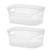 Sterilite Small Storage Bin, 9.5 x 6.5 x 4 in Sterilite Small Storage Bin, 9.5 x 6.5 x 4 in