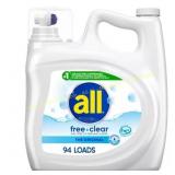 ALL 141 oz. Free Clear Liquid Laundry Detergent ALL 141 oz. Free Clear Liquid Laundry Detergent