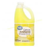 Great Value Ammonia Cleaner, Lemon, 64 fl oz Great Value Ammonia Cleaner, Lemon, 64 fl oz