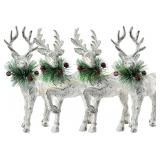 Christmas Reindeer Decoration Set of 4 Christmas Reindeer Decoration Set of 4