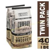 Cowboy Hardwood Charcoal Briquets, 40 lb Cowboy Hardwood Charcoal Briquets, 40 lb
