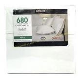 6-Piece Kirkland Signature King 680 TC Sheet Set 6-Piece Kirkland Signature King 680 TC Sheet Set