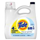 TIDE 132 oz. Free & Gentle Detergent (100 loads) TIDE 132 oz. Free & Gentle Detergent (100 loads)