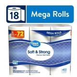 Great Value Toilet Paper, 18 Mega Rolls Great Value Toilet Paper, 18 Mega Rolls