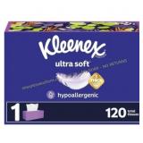 Kleenex Ultra Soft 3-Ply Facial Tissue - 120ct Kleenex Ultra Soft 3-Ply Facial Tissue - 120ct