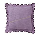 Home Decor 19" x 19" Purple Scallop Pillow Home Decor 19" x 19" Purple Scallop Pillow