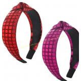 2ct 2 Pack Sequin Headband (Red and Rose Red) 2ct 2 Pack Sequin Headband (Red and Rose Red)