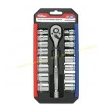Hyper Tough 19-Pc 3/8 in Socket Set, 43234 Hyper Tough 19-Pc 3/8 in Socket Set, 43234