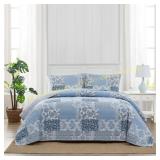 Caro Home 3 Piece Cotton Quilt Set, King Caro Home 3 Piece Cotton Quilt Set, King