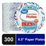 Great Value Disposable Plates, 8.5in., 300 Ct Great Value Disposable Plates, 8.5in., 300 Ct