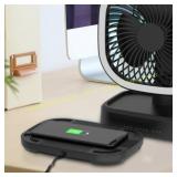 Mainstays USB Fan with Wireless Charging Pad Mainstays USB Fan with Wireless Charging Pad