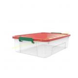 2 ct. Mainstays 33qt Holiday Clear Storage 2 ct. Mainstays 33qt Holiday Clear Storage