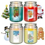 Tioncy 4 Pcs Christmas Scented Candle Gift Set Tioncy 4 Pcs Christmas Scented Candle Gift Set