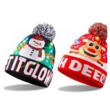 Giggling Getup Light up Christmas Hat, 2 Pcs Giggling Getup Light up Christmas Hat, 2 Pcs