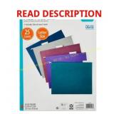 Pen+Gear Jewel Tone Hanging File Folders Pen+Gear Jewel Tone Hanging File Folders