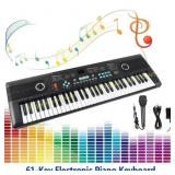 Unbranded 61-Key Piano, Built-in Speakers, Mic Unbranded 61-Key Piano, Built-in Speakers, Mic