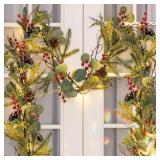 Ethlomoer 6.7FT Prelit Christmas Garland