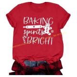 Baking Spirits Bright Christmas Tee