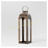 29"x9" Cast Aluminum Gold Candle Holders