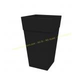 Bloem Finley 25 in. Resin Planter Black