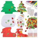 FEQO 835 Pcs Christmas Foam Stickers for Crafts