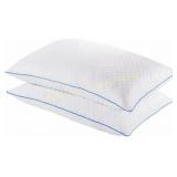 2pk Purelux Gel Memory Foam Cooling Pillow Queen
