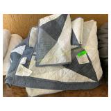 Origami patchwork king blanket