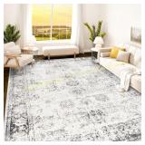 Istana 9x12ft. Rug - White Cream/Grey Rug
