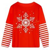 Yousie Kids Christmas Shirt Long Sleeve 5T