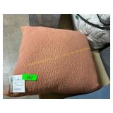 Brown throw pillow