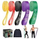 TCVOR Resistance Bands Set, 5 Levels, 330 lbs