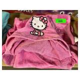Hello kitty beach towel with hoodie