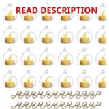 24 Pcs Mini Glass Tealight Holders 2.36 In