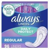 2 Ct. Always Panty Liners (96pk)
