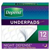 Depend Bed Protectors - 12ct