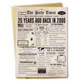 20 ct. Ziwenhu Happy 25th Birthday Greeting Card