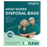 3Ct Sirona Adult Diaper Disposal Bags - 10 Bags