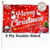 2 ct. XIFAN Christmas Flag 3x5 FT Double Sided