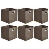 Amazon Basics Fabric Storage Cubes - 6-Pack
