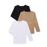 Wonder Nation Boys Long Sleeve Shirt 3-Pack, LG