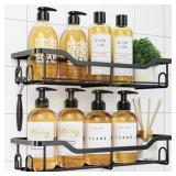 Sakugi Black Shower Caddy Large, 2 Pack