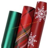 BIOBROWN Xmas Wrap & Tags, 17 Inch X 10 Feet